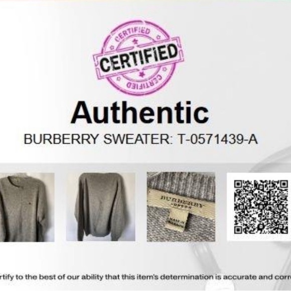 Authentic Burberry Mens Gray Long Sleeve
Pullover Sweater Size S Merino Wool - Picture 3 of 15